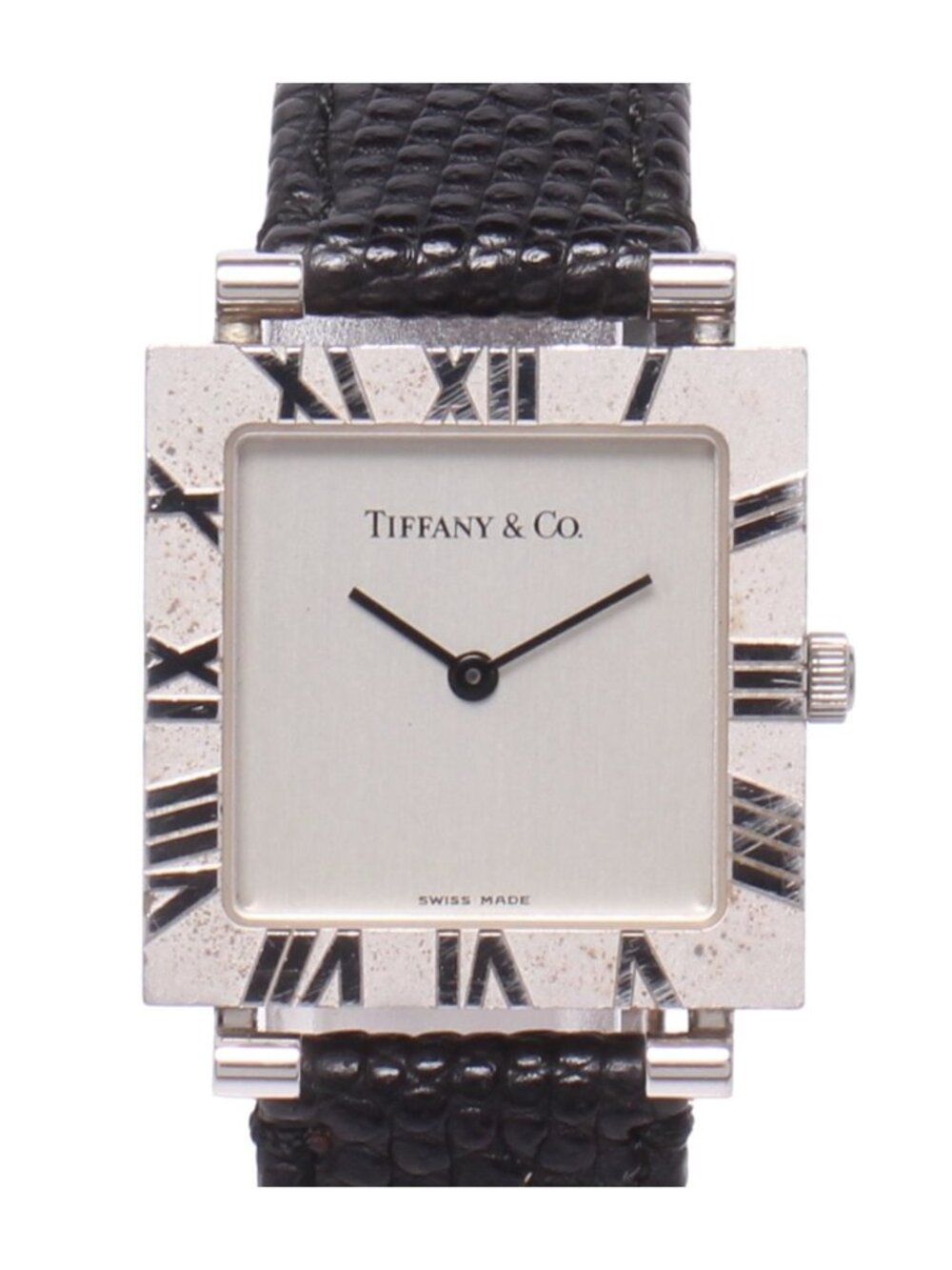Tiffany & Co Watch Atlas Square Quartz White
